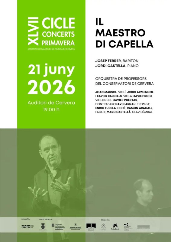 cartell Concert 'Il maestro di capella'