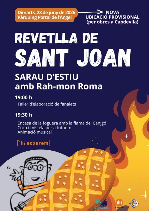 cartell Revetlla de Sant Joan 2026 a Guissona