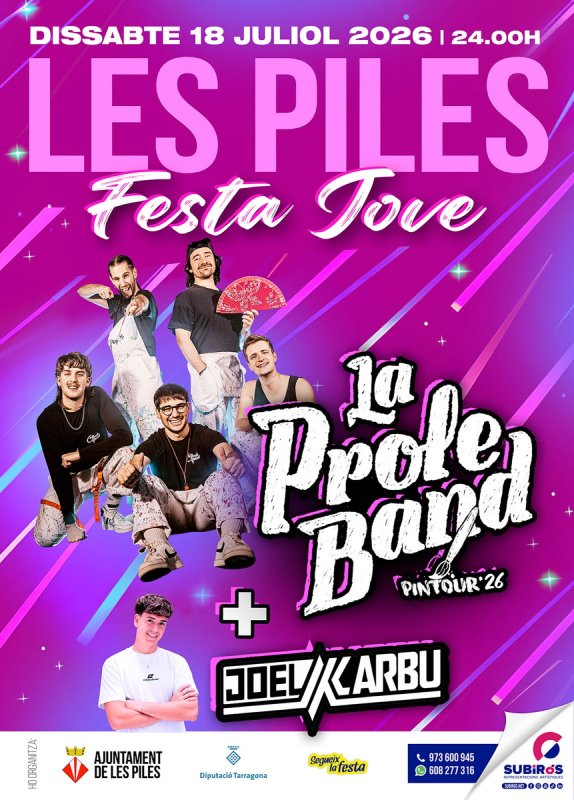 cartell Festa jove a Les Piles 2026