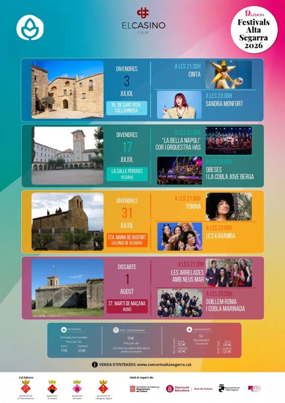 9a edició Festivals Alta Segarra - 