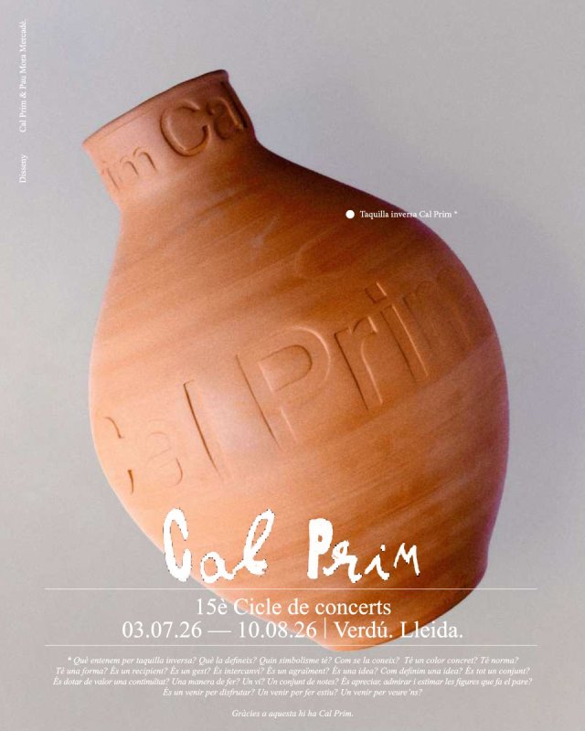 cartell 16è Cicle de concerts a cal Prim - Verdú