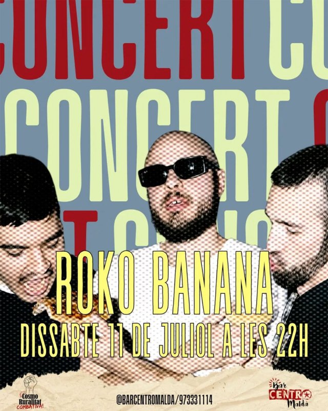 cartell Concert de Roko Banana