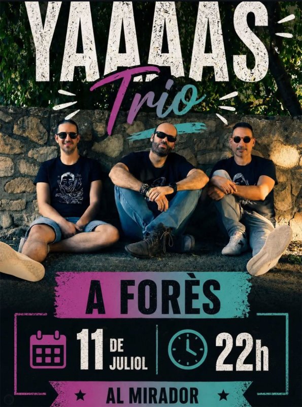 cartell Concert de Yaaaas Trio