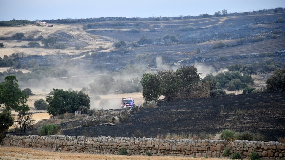 Un incendi a Selvanera crema 130 hectàrees de terreny agrícola i forestal - Selvanera