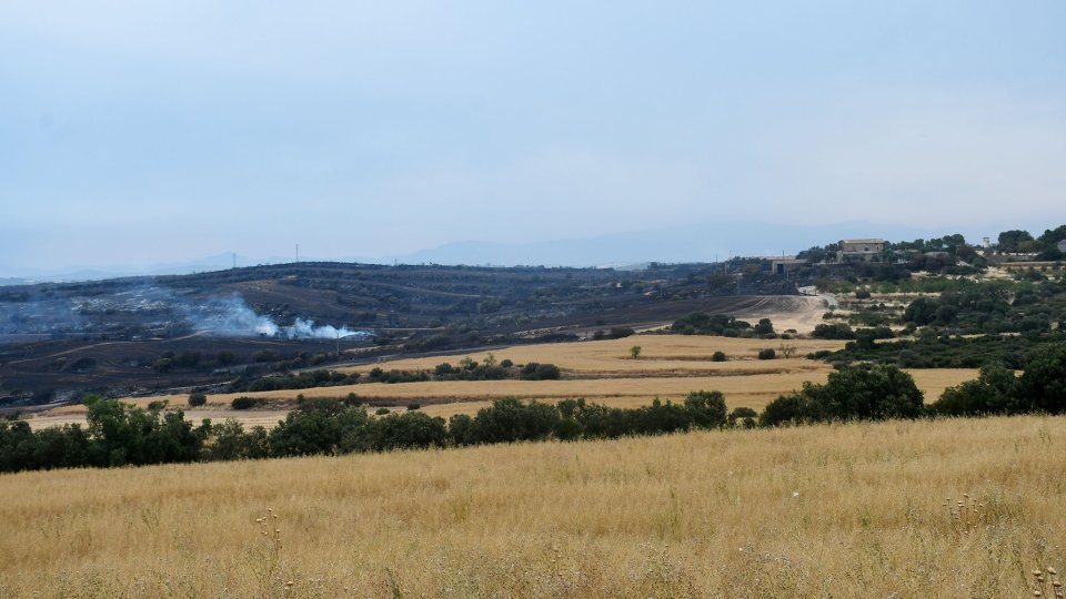 Un incendi a Selvanera crema 130 hectàrees de terreny agrícola i forestal - Selvanera