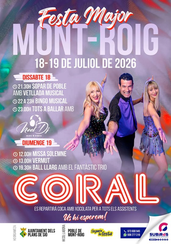 cartell Festa Major de Mont-roig 2026