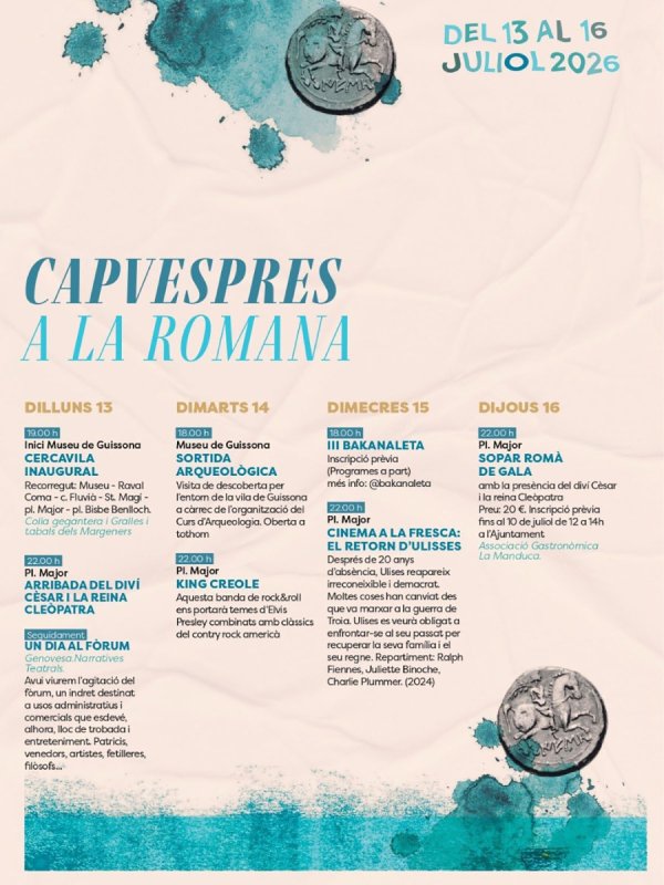 programa Capvespres a la romana 2026