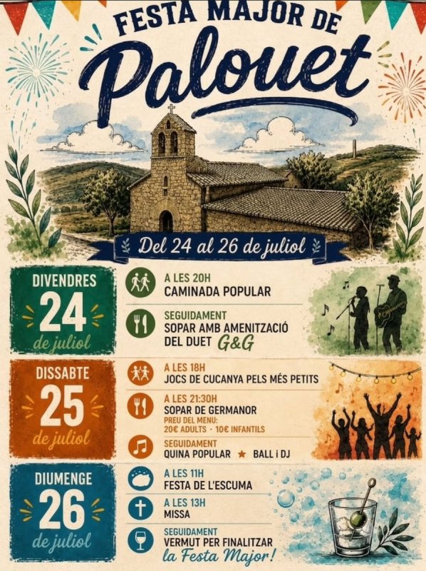 cartell Festa Major de Palouet 2026