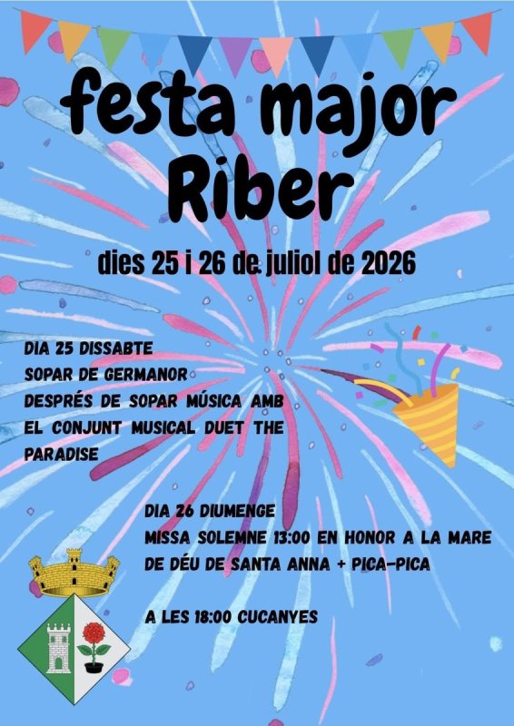 cartell Festa Major de Riber 2026