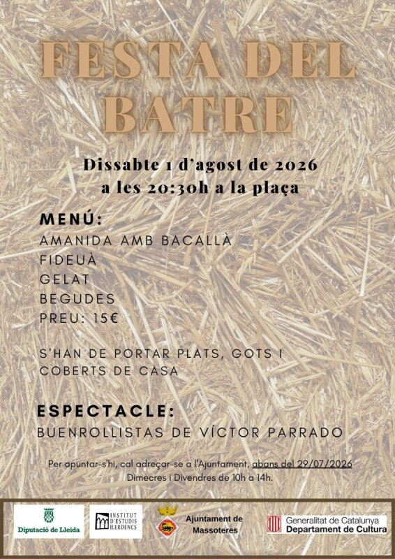 cartell Festa del batre 2026