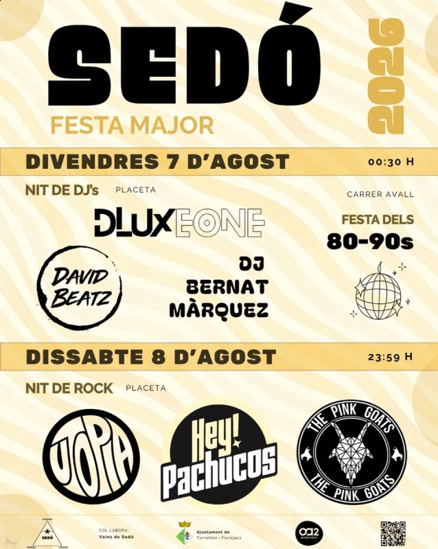 cartell Festa major de Sedó 2026