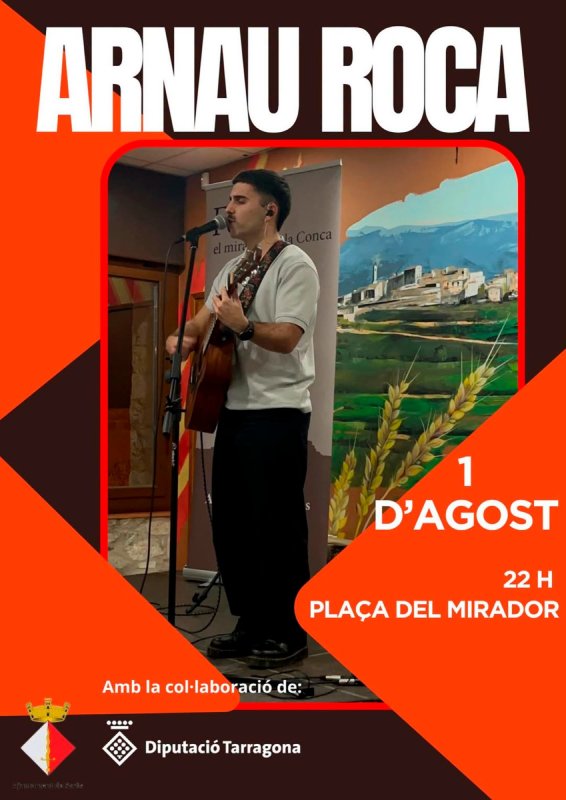 cartell Concert amb Arnau Roca