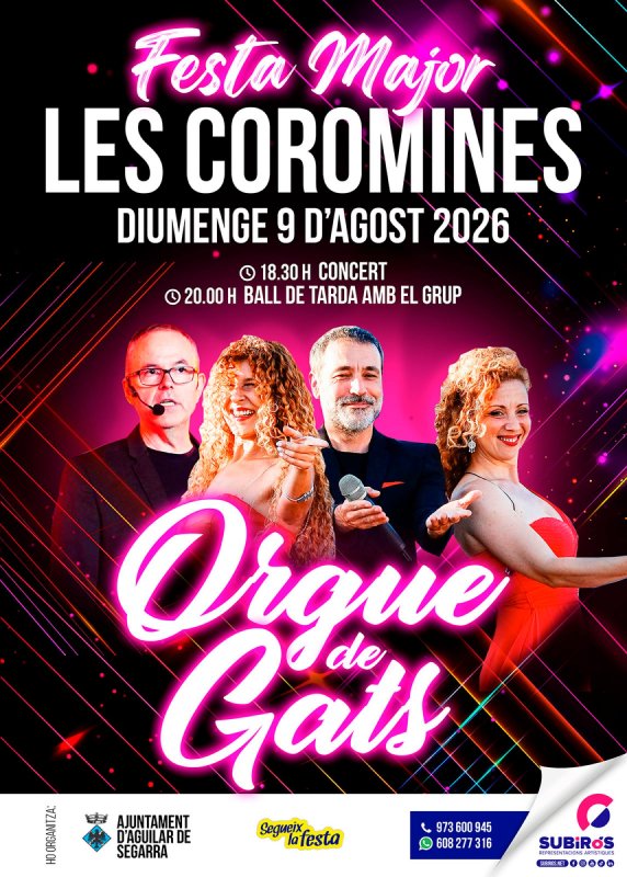 cartell Festa Major de Les Coromines 2025