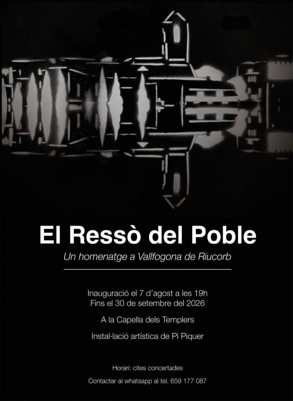 cartell Instal·lació 'El Ressò del Poble'