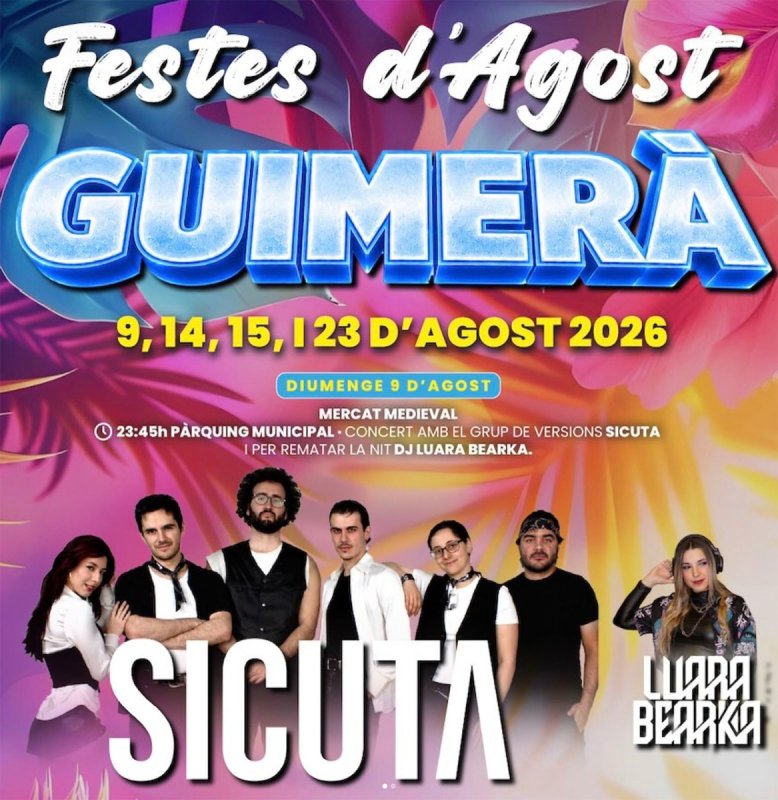 cartell Festes d'Agost de Guimerà 2026
