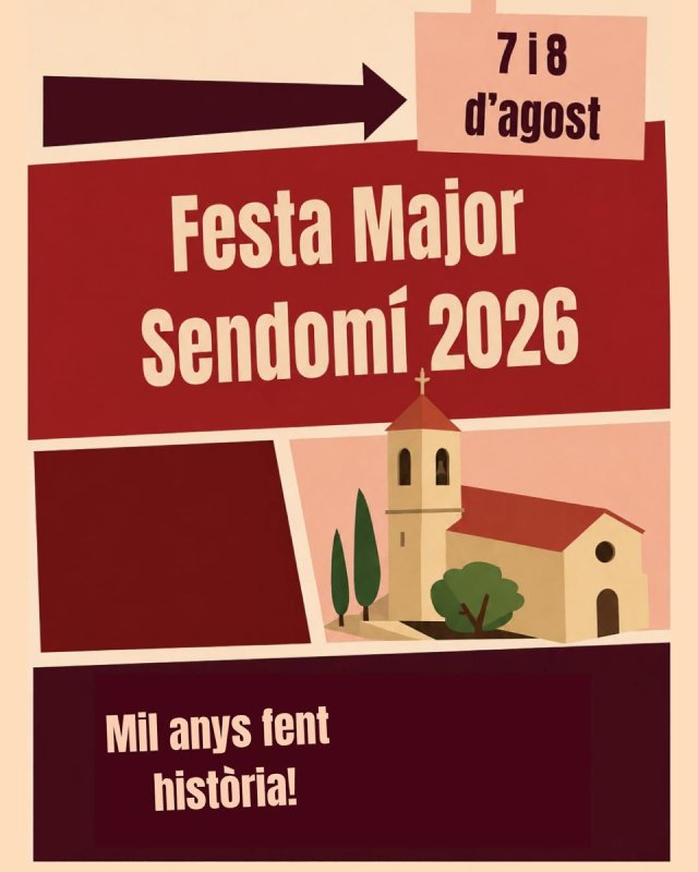 cartell Festa Major de Sendomí 2026