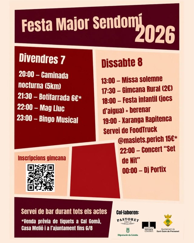 programa Festa Major de Sendomí 2026