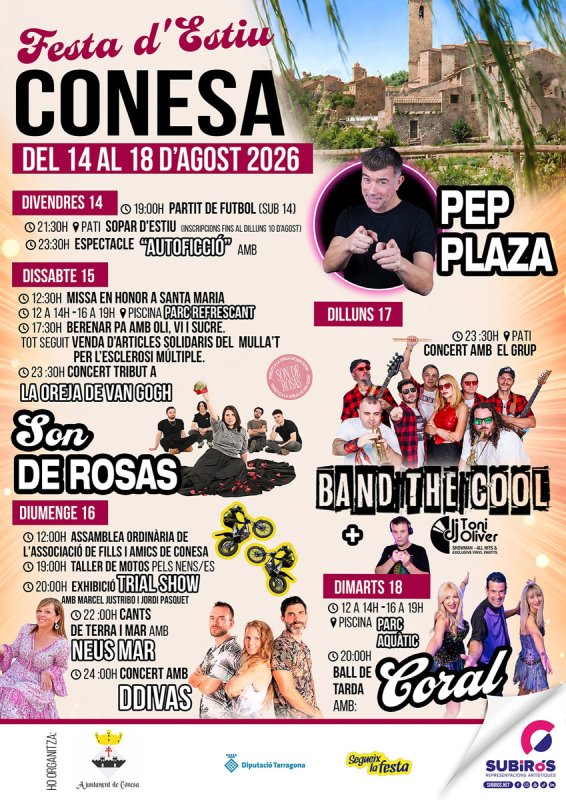 cartell Festa d'Estiu Conesa 2026
