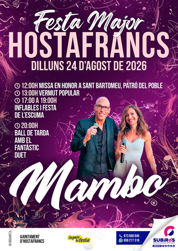 cartell Festa Major d'Hostafrancs 2026