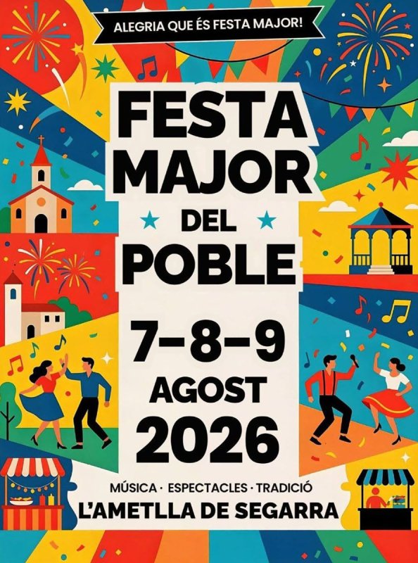  cartell Festa Major de l'Ametlla de Segarra 2026