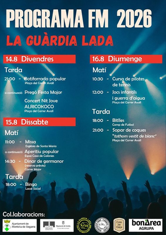 cartell Festa Major de La Guàrdia Lada 2026