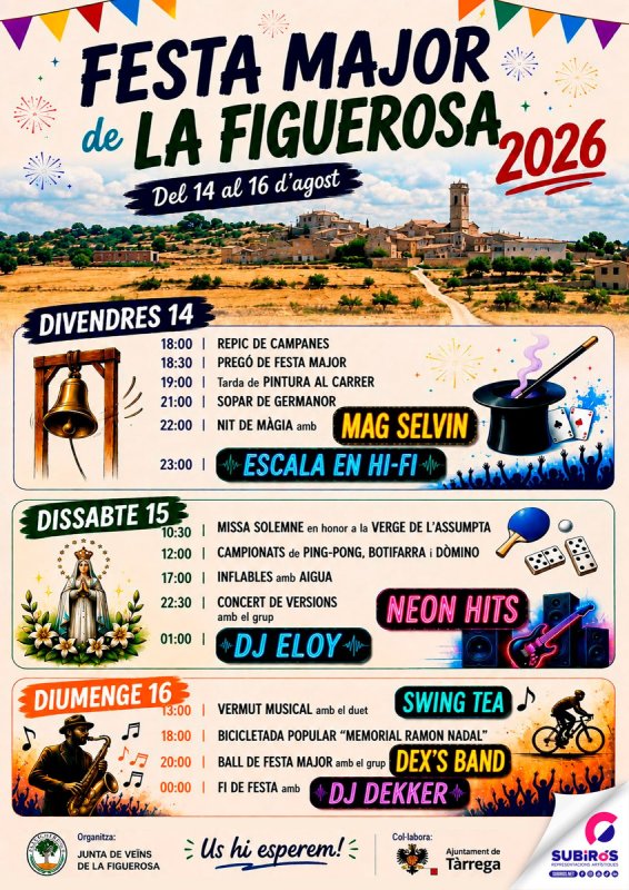 cartell Festa Major de la Figuerosa 2026