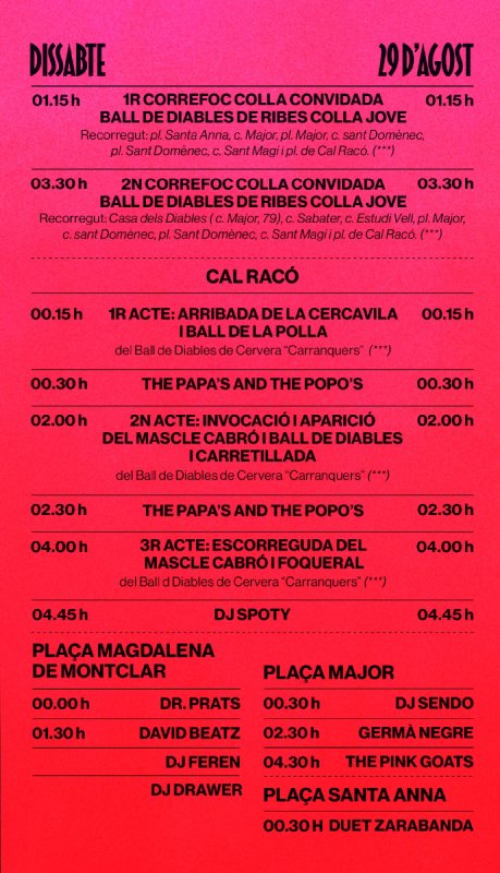 programa Aquelarre de Cervera 2026 - Cervera