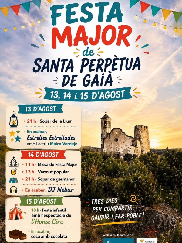 cartell Festa Major de Santa Perpètua de Gaià 2026