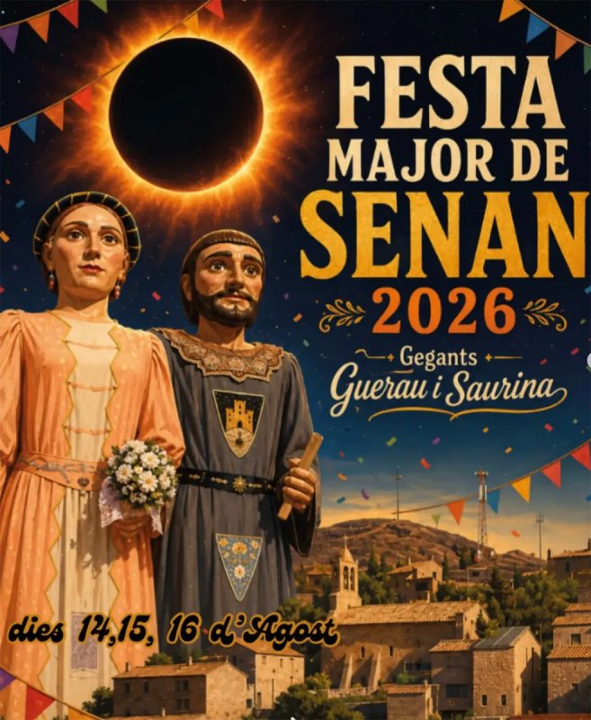 cartell Festa Major de Senan 2026