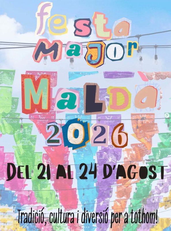 cartell Festa Major de Maldà 2026