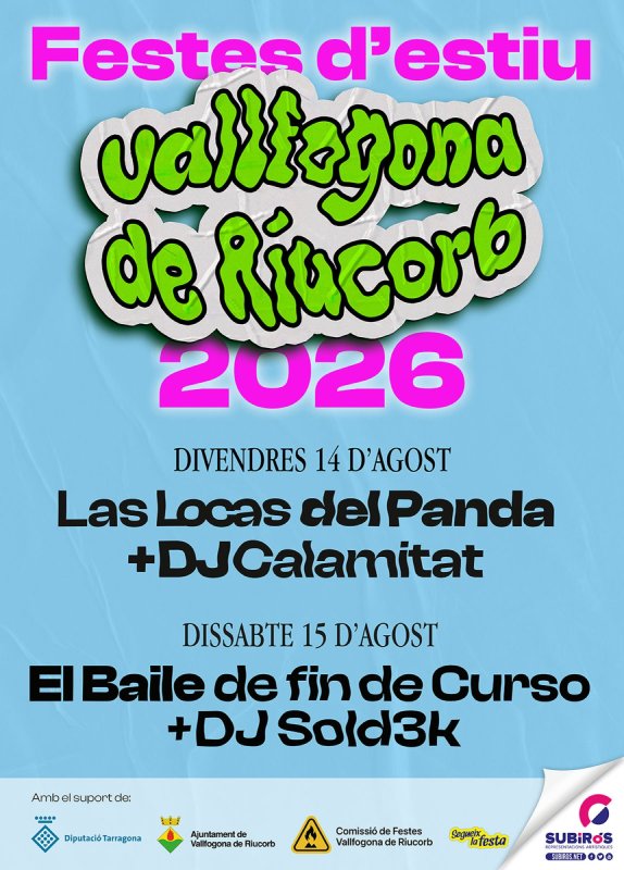 cartell Festa Major de Vallfogona de Riucorb 2026