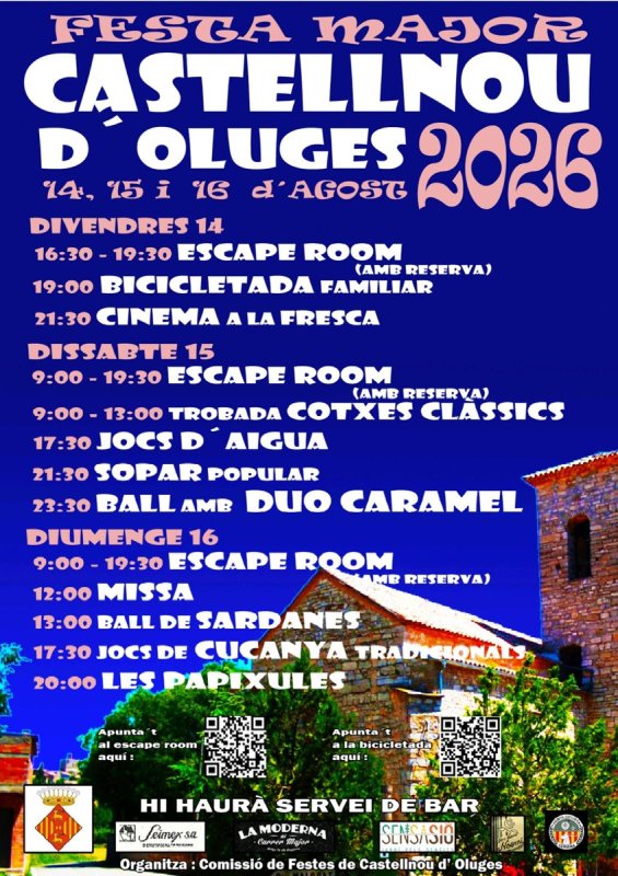 cartell Festa Major de Castellnou d'Oluges 2026