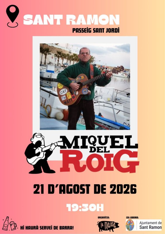cartell Concert de Miquel del Roig