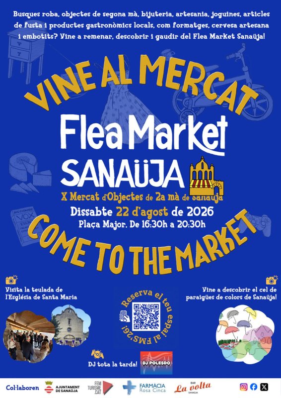cartell 10è Flea Market Sanaüja