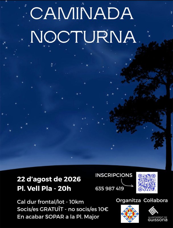 cartell Caminada nocturna 2026