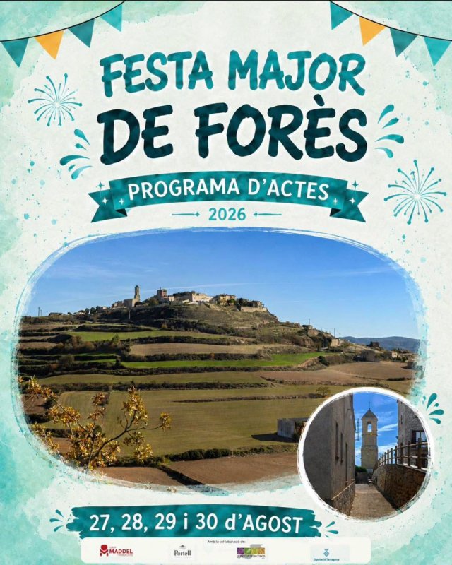cartell Festa Major de Forès 2026