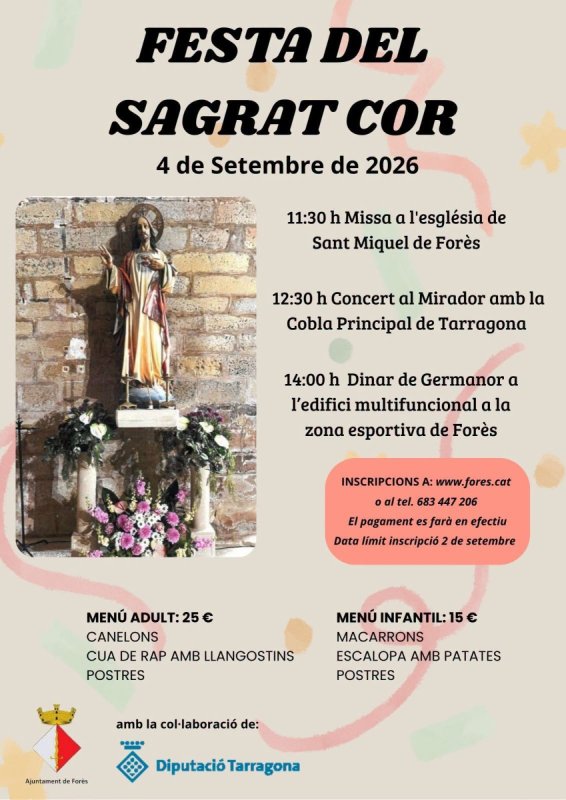 cartell Festa del Sagrat Cor 2026