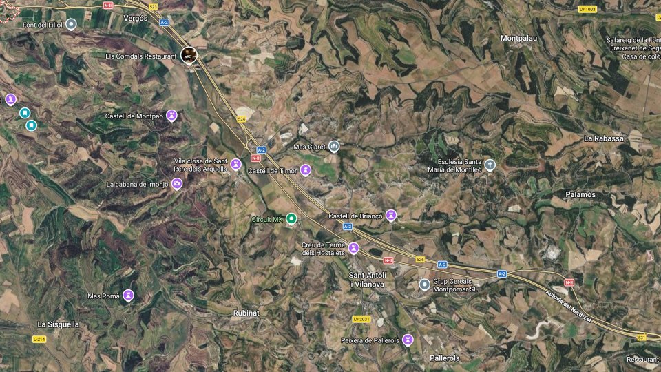 Rehabilitació de l’autovia A-2 des de Vergós fins al límit provincial amb Barcelona - Vergós