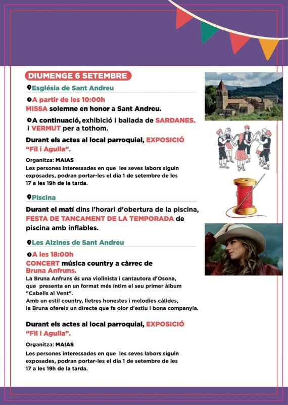 diumenge Festa Major d'Aguilar de Segarra 2026