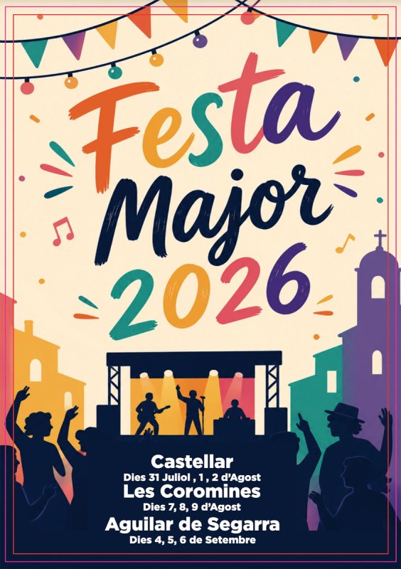 cartell Festa Major d'Aguilar de Segarra 2026