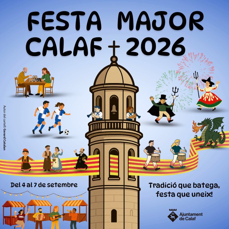 cartell Festa Major de Calaf 2026