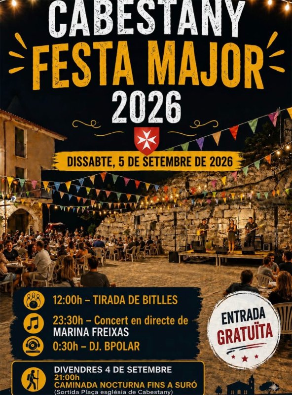 cartell Festa Major de Cabestany 2026