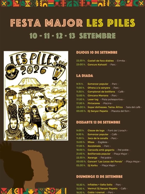 cartell Festa Major de Les Piles 2026