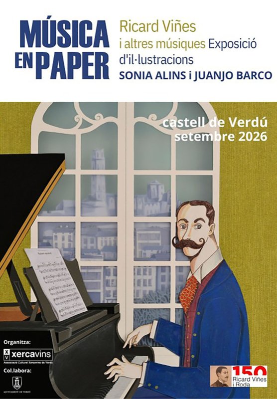 cartell Exposició 'Música en paper. Ricard Viñes i altres músiques