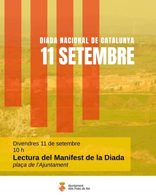 Actes commemoratius Diada Nacional de Catalunya  2026 als Prats de Rei - 