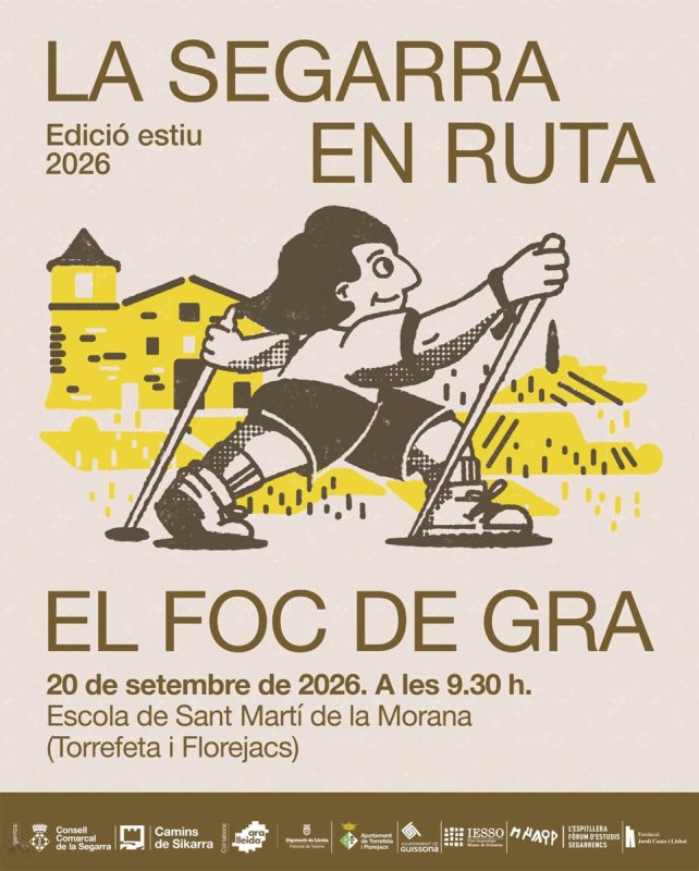 cartell La Segarra en ruta 'El foc de Gra'
