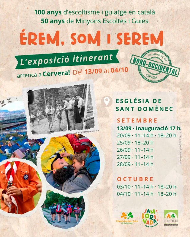 Exposició escoltisme 50a Setmana Cultural Isagoge - Cervera