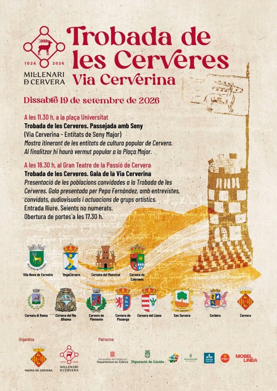 Trobada Cerveres 50a Setmana Cultural Isagoge - Cervera