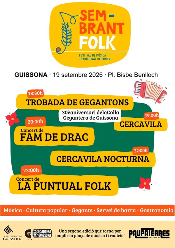 cartell 2n Sembrant Folk