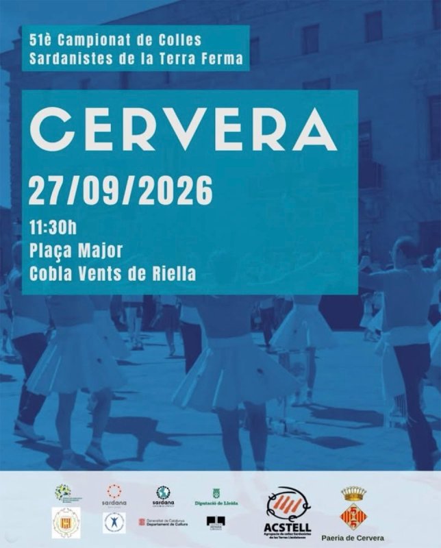 sardanes Festa major del Sant Crist de Cervera 2026 - Cervera